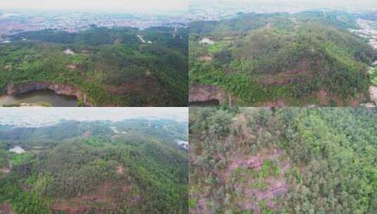 南沙十八罗汉山海蚀地貌海蚀痕迹古海湾景观高清在线视频素材下载