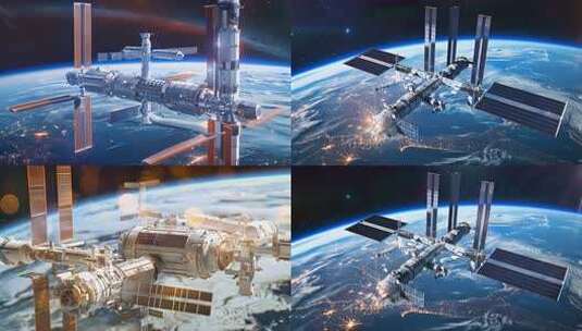 大国空间站 天宫天和梦天神舟载人航天工程高清在线视频素材下载