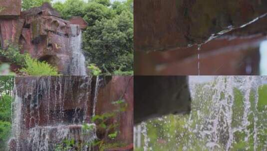 流水瀑布滴水流水瀑布滴水高清在线视频素材下载