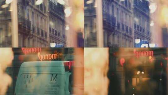 街道橱窗艺术摄影玻璃反照虚焦高清在线视频素材下载