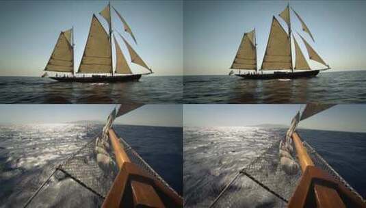 帆船航海扬帆起航远航励志梦想征程15高清在线视频素材下载