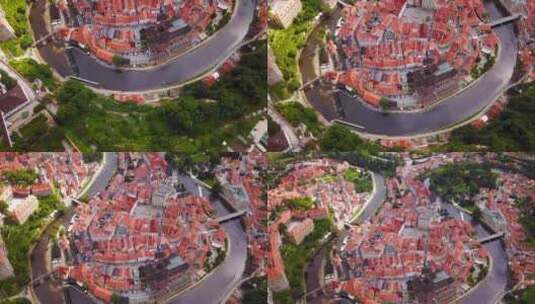 城市建筑航拍风景图高清在线视频素材下载