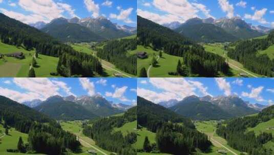 阿尔卑斯山风景高清在线视频素材下载