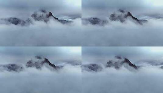 云雾中的山高清在线视频素材下载