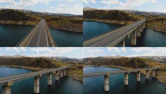 河桥高架桥高清在线视频素材下载