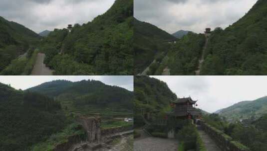 中国南方长城 苗疆边墙航拍高清在线视频素材下载