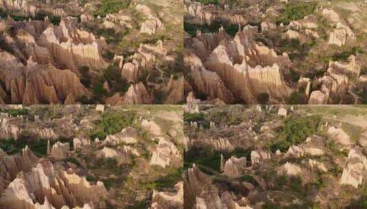 中国云南元谋浪巴铺土林风景高清在线视频素材下载