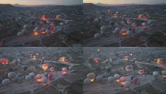土耳其热气球高清在线视频素材下载
