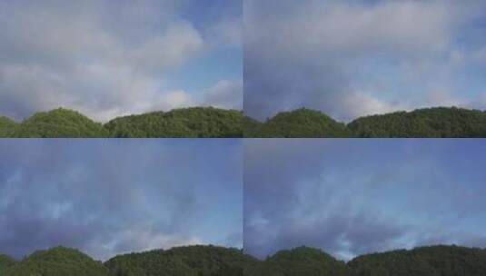 大山与流动的云高清在线视频素材下载