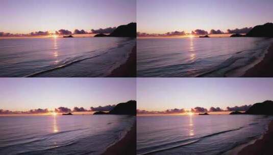 海洋 日落 海滩 黄昏 大海高清在线视频素材下载