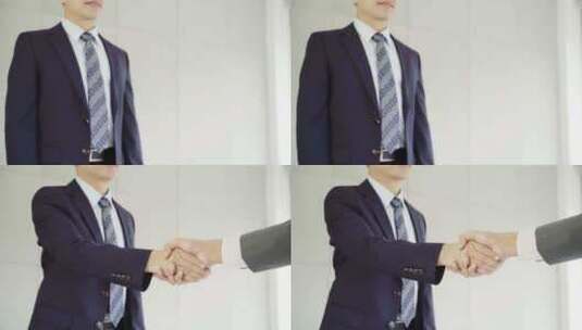 商务人士握手、商务合作高清在线视频素材下载
