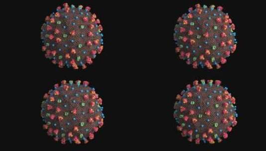 新冠病毒细胞展示视频高清在线视频素材下载