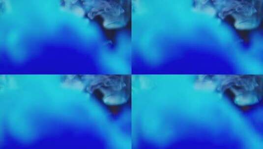 蓝色墨水气体背景高清在线视频素材下载