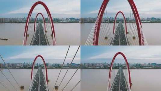 穿越之江大桥高清在线视频素材下载