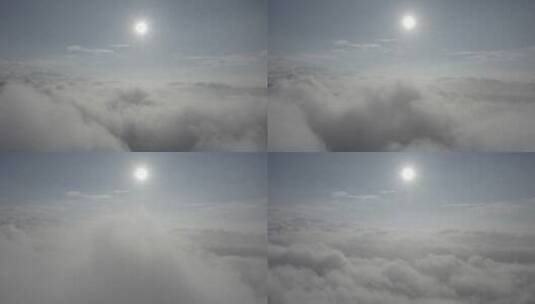天宫，仙境，云海，云层，日出航拍高清在线视频素材下载