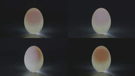 咸鸭蛋透明蛋黄过光拍摄LOG素材高清在线视频素材下载