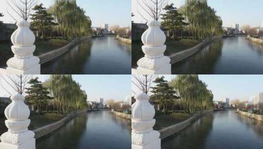 北京冬季后海一条街高清在线视频素材下载