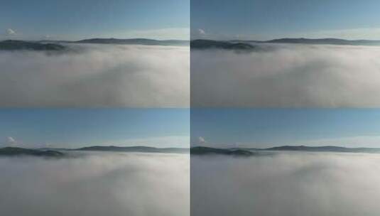 航拍高山云雾高清在线视频素材下载