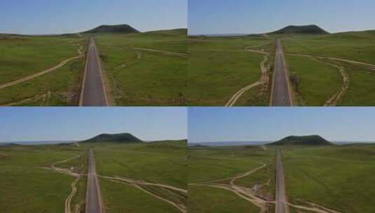 草原火山4K航拍高清在线视频素材下载