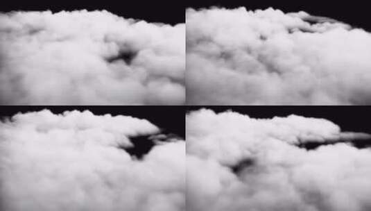 【Alpha通道】环境烟雾白色云海延时动画高清在线视频素材下载