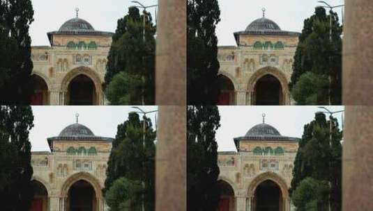 圣殿山阿克萨清真寺高清在线视频素材下载
