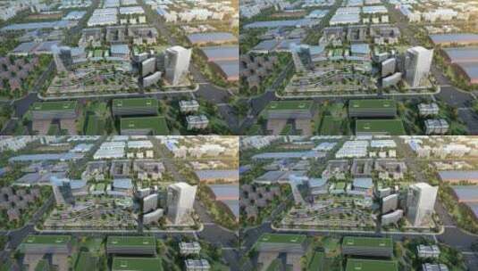 科技三维城市发展镜头02高清在线视频素材下载