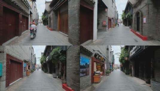 广西桂林东西巷商业步行街高清在线视频素材下载