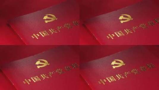 中国共产党章程高清在线视频素材下载