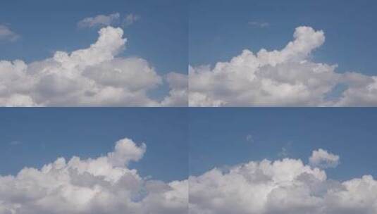 盛夏的云朵高清在线视频素材下载