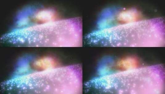 银河星云粒子樱花高清在线视频素材下载