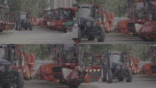国产拖拉机高清在线视频素材下载