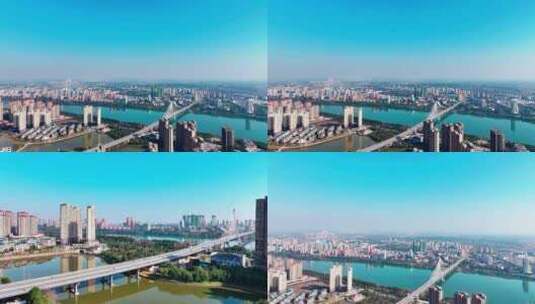 城市的桥，立体交通，科学发展，繁华都市高清在线视频素材下载