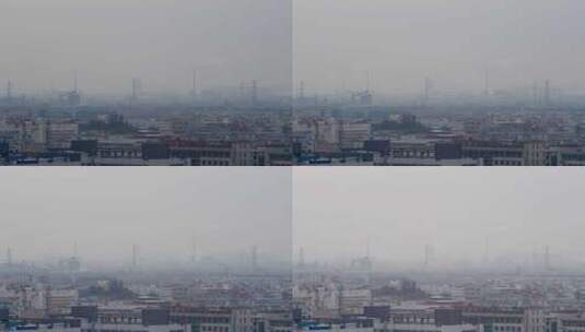 工厂烟雾缭绕高清在线视频素材下载