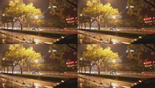 北京 夜景 车流高清在线视频素材下载
