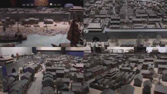 古代长沙城面貌模型高清在线视频素材下载