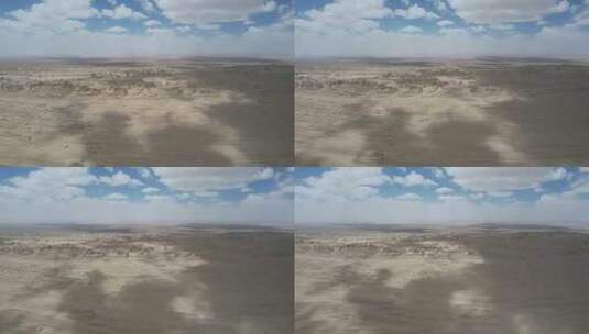 青海俄博梁火星雅丹地貌高空航拍高清在线视频素材下载