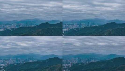 深圳上空出现糙面云极端天气景观高清在线视频素材下载