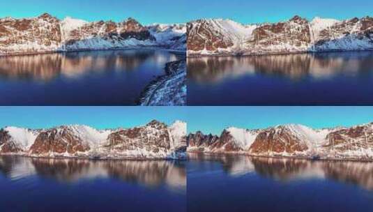 4K航拍挪威塞尼亚岛风光无限高清在线视频素材下载