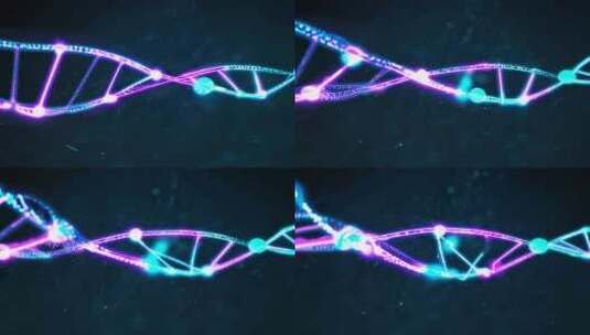 科技 DNA 双螺旋 基因素材 基因编辑高清在线视频素材下载