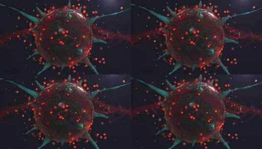 细胞是有机物3d可视化体细胞概念10高清在线视频素材下载