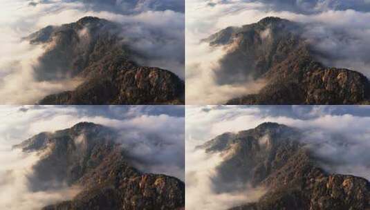 南太行伏牛山雪景雾凇云海自然风光高清在线视频素材下载