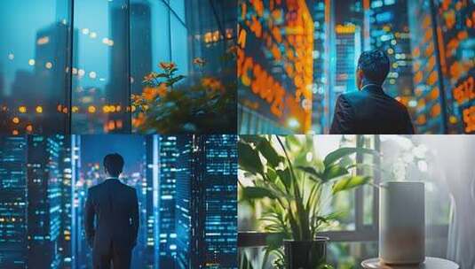 都市生活办公室商务场景家居温暖场景高清在线视频素材下载