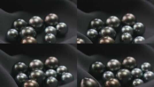 美丽名贵的黑珍珠高清在线视频素材下载