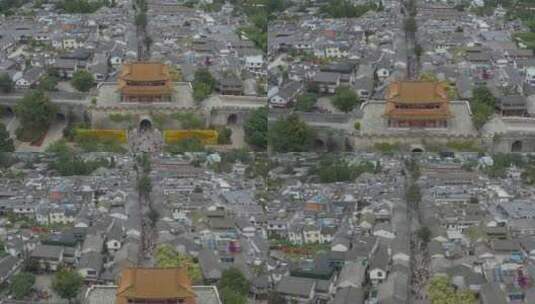 4K 大理古城俯瞰航拍高清在线视频素材下载