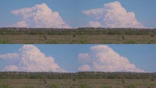 雷雨云墙穿越沙漠高清在线视频素材下载