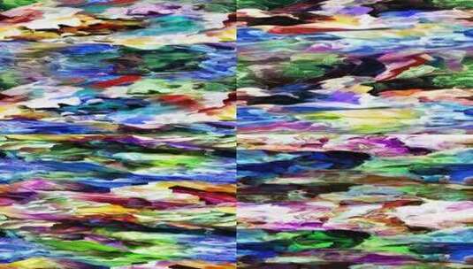 抽象流动五彩颜料高清在线视频素材下载