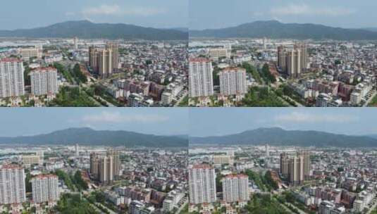 航拍莆田保利城高楼4K实拍视频高清在线视频素材下载