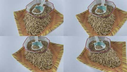 燕麦米静物视频高清在线视频素材下载