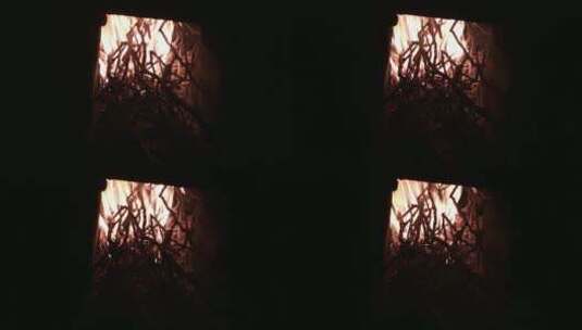 燃烧的灶火火焰4K实拍视频 (7)高清在线视频素材下载
