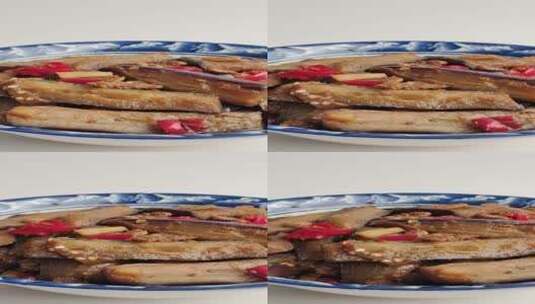 茄子肉末美食菜品4k旋转展示高清在线视频素材下载